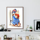 5D DIY Diamond Painting The Runaway Bear Kits Full Round Drill Wall Decor Crafts
