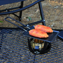 Mini BBQ Grill Pan for Camping Outdoor Picnic Cookware Nonstick Grill Baking Pan