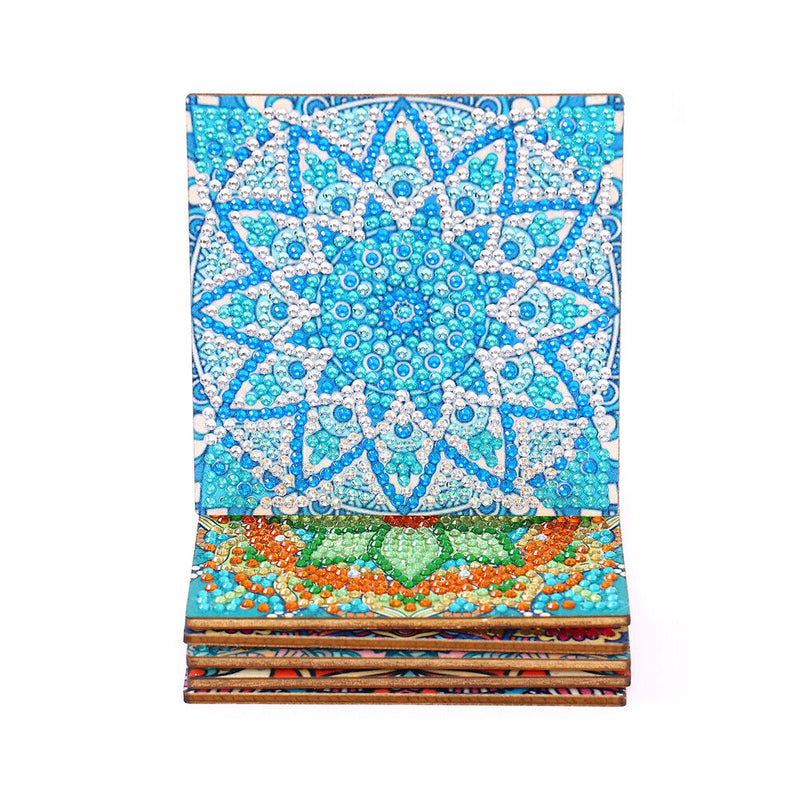 Full Diamond Cup Mat Acrylic Special Shaped Drill Coaster for Art Craft Supplies