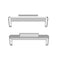 #A 2pcs 24mm Watch Band Adaptor Quick Release Strap Adapter for Huawei Watch F