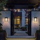 LED Outdoor Wall Lamp PIR Motion Sensor Garden Yard Solar Light (2pcs) Newly