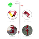 Folding Lamp Pole Camping Bracket Hook Outdoor Light Stand Tripod (Red)