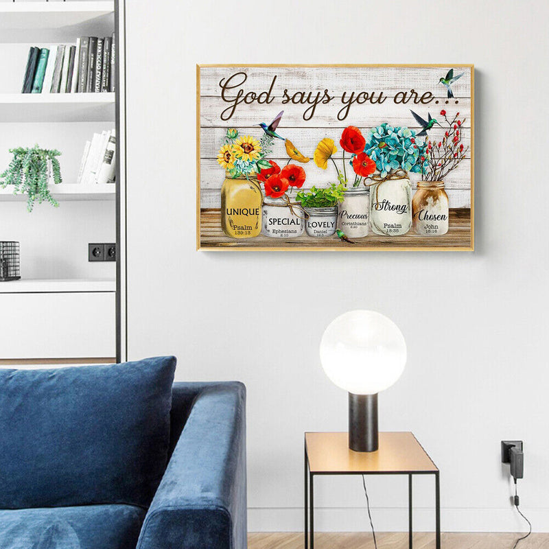 5D DIY Full Round Drill Diamond Painting Art Mosaic Birds Rhinestone Drawin