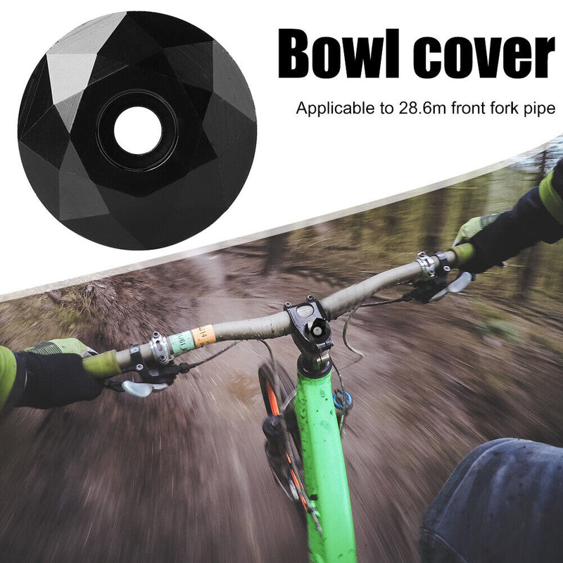 1-1/8 inch Mountain Bike Stem Top Cap MTB Bicycle Headset Cap Cover with Bolt