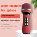 WS-898 Karaoke Bluetooth-Compatible Microphone Wireless Sing Mic Kit (Red) Newly