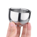 Double Layer Soap Cup Heat Insulation Smooth Shaving Mug Bowl (200ML)