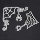 2pcs Halloween Spider Web Scrapbooking Album Embossing Cutting Die Stencils