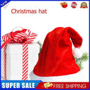 #A Non-Woven Fabric Christmas Hat Ornament Xmas Decoration with Hair Ball for Ad