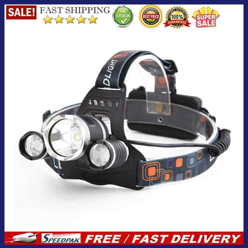 USB Rechargeable Portable Flashlight Headlamp Bright Outdoor Camping Headli