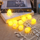 Easter Egg String Lights Battery 10 LEDs Duck Fairy Light for Kid Room (2m)