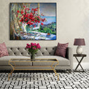 Painting By Numbers Kit DIY Flower Scenery Canvas Oil Wall Art Picture Orname