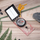 Portable Mapping Ruler Mirror Outdoor Survival Camping Hiking Compass Tool