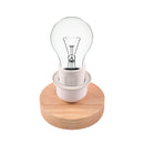 Solid Wood Table Lamp Base E27 220V Wooden Light Holder w/Switch Line (E) Newly