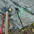 50pcs Nail Fluorescent Rings Outdoor Camping Tent Nail Luminous Rings