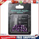 12x M5x10mm Disk Brake Rotor Bolts Mountain Bike T25 Brake Screws (Purple)