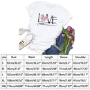 Independence Day Print Love Letter Tea T-Shirt (White M)