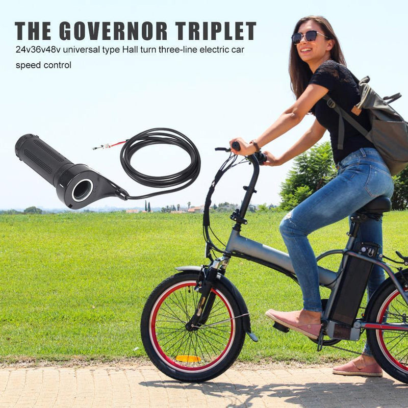 Electric Vehicle Handlebar 24V 36V 48V 3 Wire Twist Throttle Grip Speed Gov