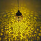 2X Solar Metallic Hollow Projection Lamp Outdoor Hanging Light Garden Decor