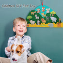 Kids DIY Felt Animal Tree Handmade Montessori Educational Toys (Grassland) Newly