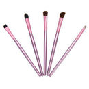 5pcs Eye Shadow Makeup Brush Set Eyes Make Up Eyebrow Cosmetic Brush?Pink?