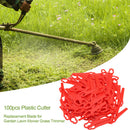 100pcs Plastic Brush Cutter Blades Garden Trimmer Replacement Part Garden T