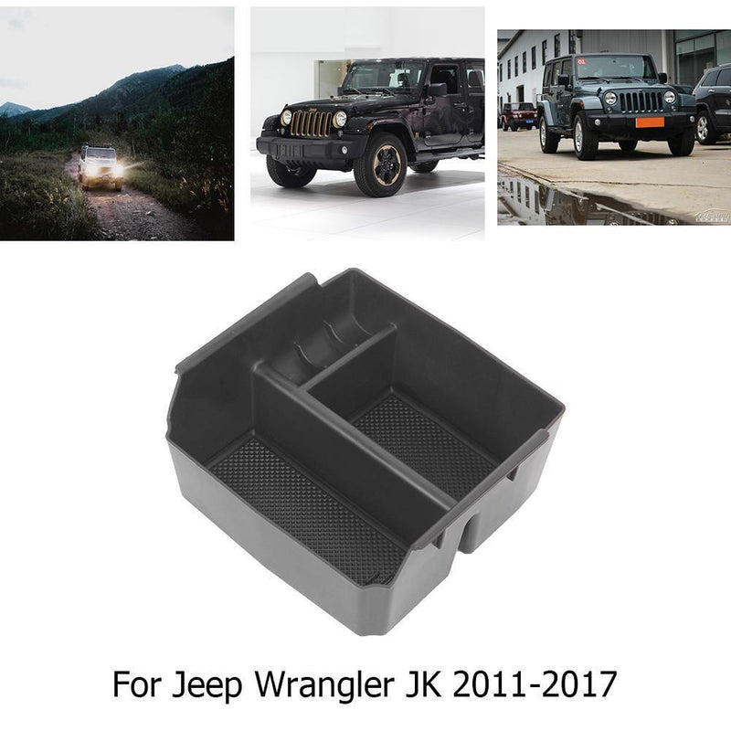 For Jeep Wrangler JK 2011-2017 Center Console Armrest Storage Box Insert Tray