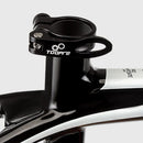 Bike Seat Tube Clip Quick Release MTB Bicycle Seatpost Clamp (Black 34.9mm)