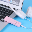 MP3 Player Strip Lossless Sound Support 64GB TF Card Media Players (Pink) Newly