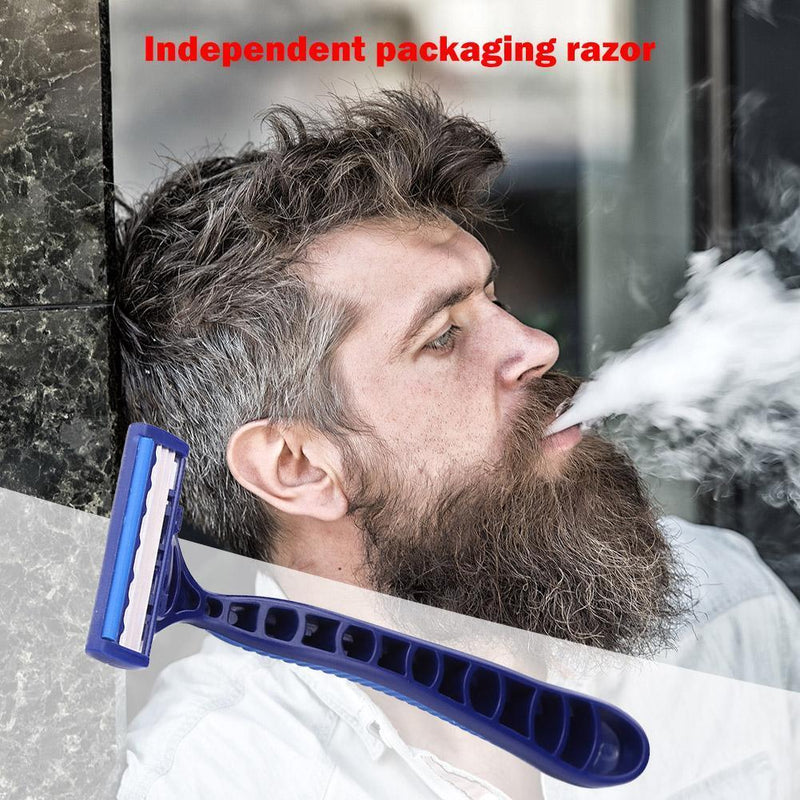 Plastic Handle Antislip Manual Shaver Supplies Traditional Razor Face Care