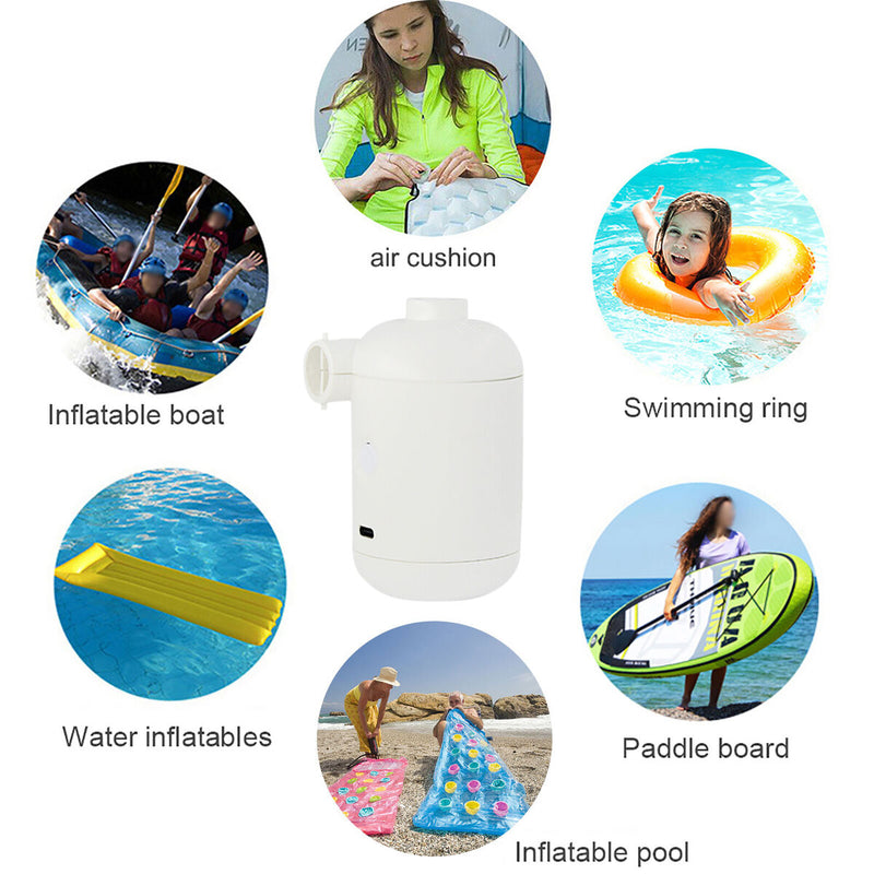 Portable USB Charging Fast Inflator - Suitable for Inflatable Pool Toys & Rings
