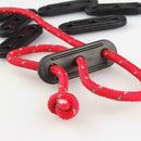 10Pcs Camping Tent Guy Rope Line Tensioners 3 Holes T8L3 Bent Fastener X3Y5
