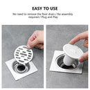 Shower Floor Drain - Anti-odor Sewer Drain Filter Cover Plug (S White)