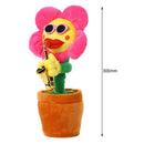 Simulation Sunflower Dancing Saxophone Musical Plush Toys (Rose Fillet) Newly