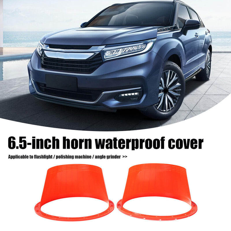 1 Pair Car Indoor 6.5"" Car Audio Speaker Ring Waterproof Cover Protector