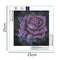 5D DIY Full Drill Square Diamond Painting Purple Rose Cross Stitch Mosaic