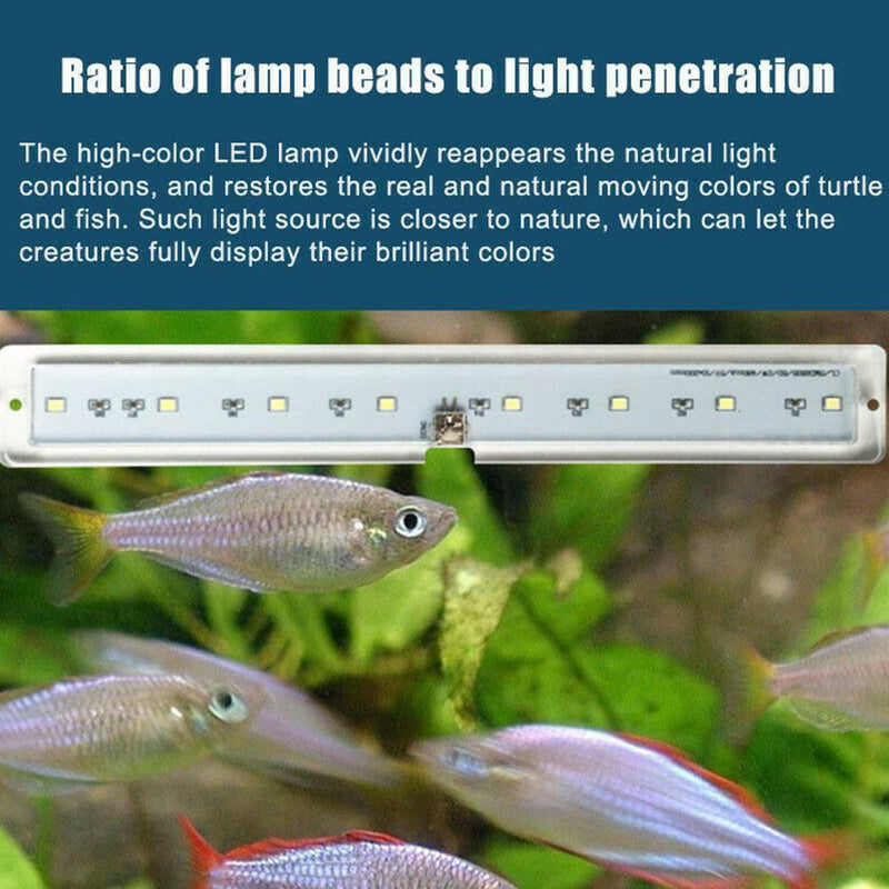 LED Aquarium Fish Tank Lamp Plant Light Fits Thickness Lights Bracket T4T4