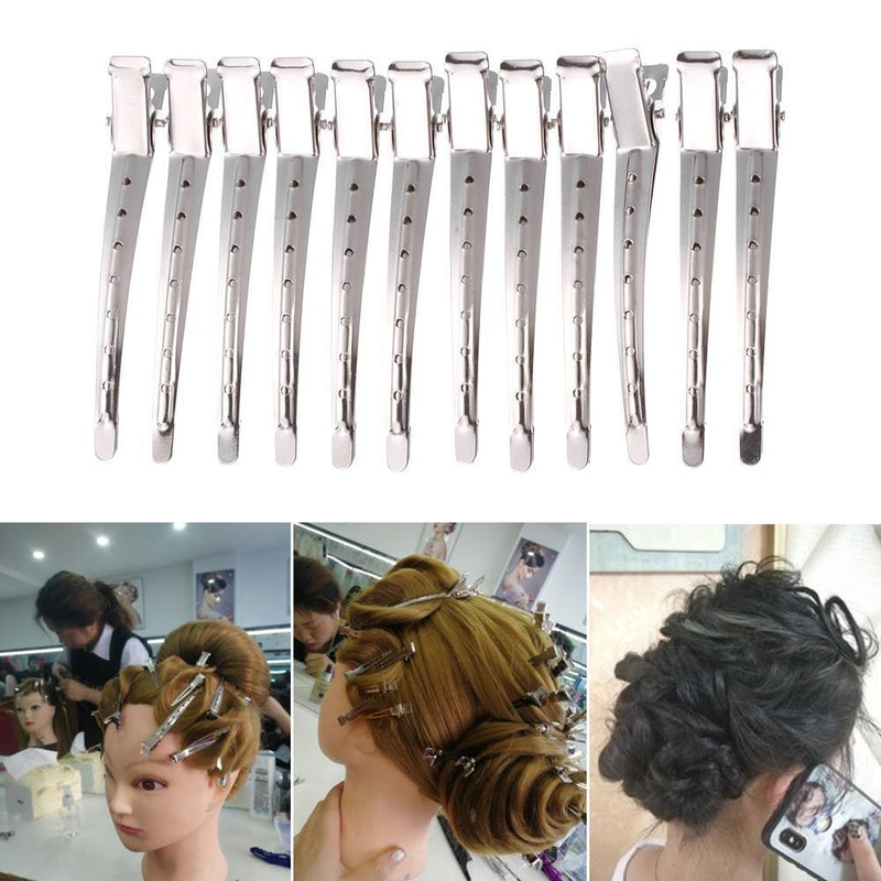 Steel  Styling Sectioning Clamp Duck Mouth Fixed hair clip Hair Clip Wavy curls