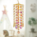 Wind Chimes Hanging Drops Colorful Crystal Pendant Home Room Garden Decoration