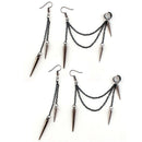Dangle Party Rock Drop Gothic Hip Hop Ear Clip Rivet Punk Earrings Ear Stud