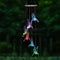 Solar LED Color Changing Wind Chime Lamps Hummingbird Pendant Lights (C) Newly