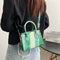 #A Fashion Messenger Bags Small Square Shoulder Handbags Portable Ladies Girl Pu