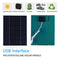 Portable 8 inch USB Solar Exhaust Fan Air Extractor Portable 7W 6V 8 inch USB
