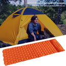 Camping Sleep Pad Inflatable Air Mattress Outdoor Beach Cushion (Orange)