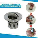 Universal Wash Basin Bounce Drain-Filter Anti Clogging Drainer L9C5 P2J5 J5H7