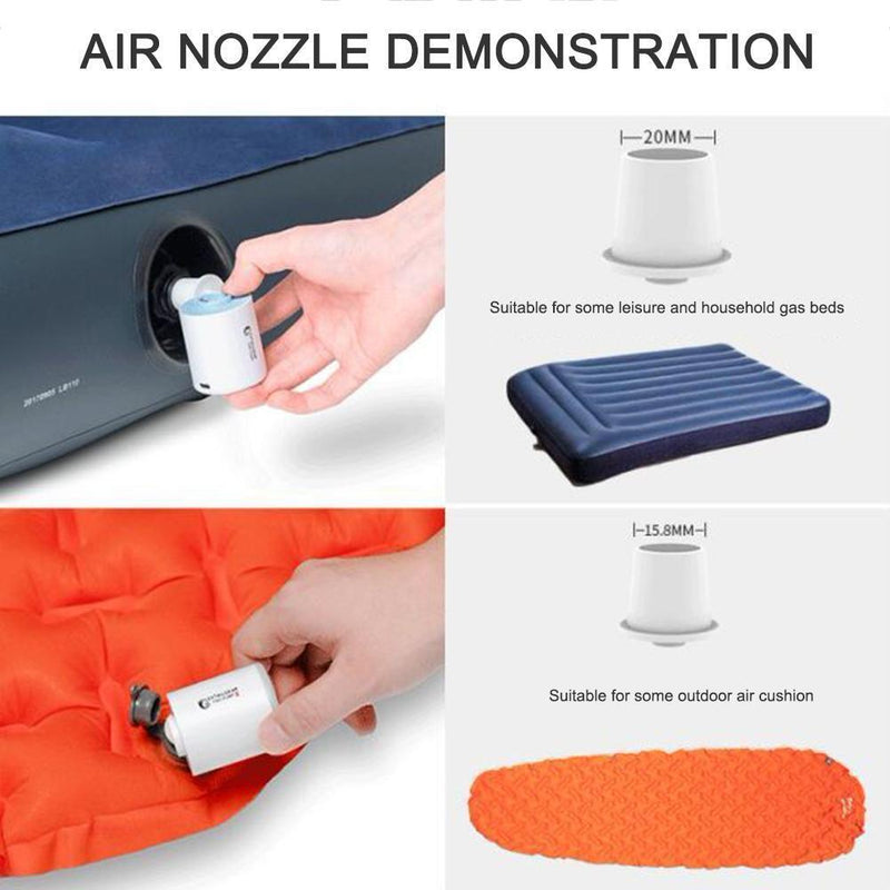 Mini Inflatable Pump Ultralight USB Charging Outdoor Air Pump Camping Light