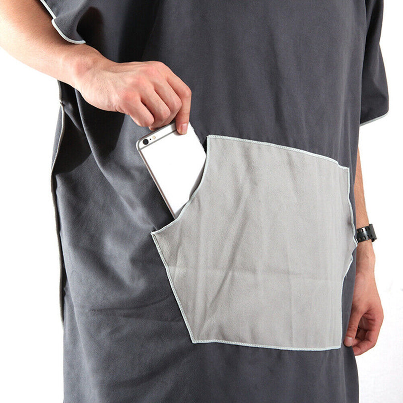 Microfiber Beach Wrap Coat for Men and Women, Swim, Bath towel, Umhan