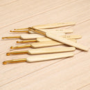8pcs 8 sizes Bamboo handle Golden Aluminum Crochet Hooks Needles 2.5mm-6mm Newly