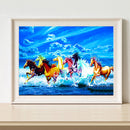 DIY Digital Oil Paint By Numbers Acrylic Horse Animal Hand Painted Artwork