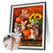 Oil Paint By Numbers Cat Frameless Picture Craft Kit Home Living Room Decoration
