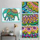 5D DIY Diamond Painting Elephant Special Shaped Full Drill Mosaic Art Decor